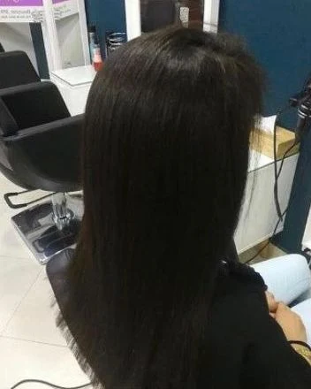 Lissage sur cheveux crépus, après